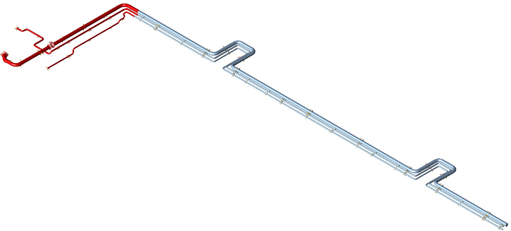 Pipe Stress Analysis for Piping on Linked Bridge